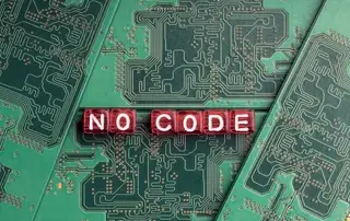 No-Code Text auf Platine