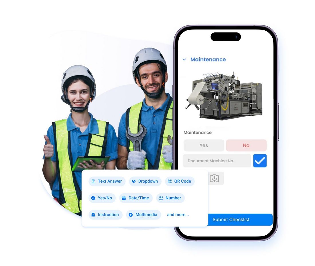 Inspektionsapp-Wartungsapp Maschinen